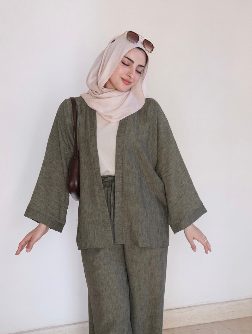 Alina linen cardigan